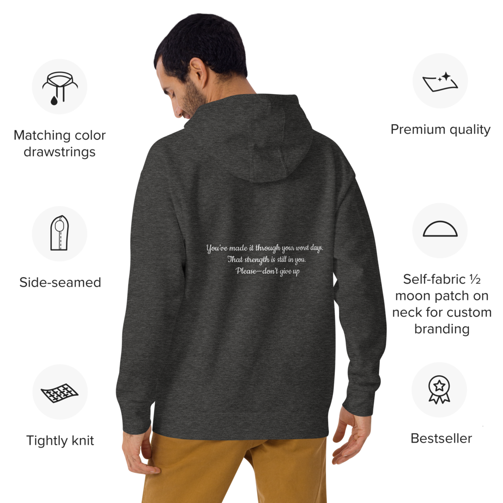 Still Collection - Charcoal Heather Hoodie