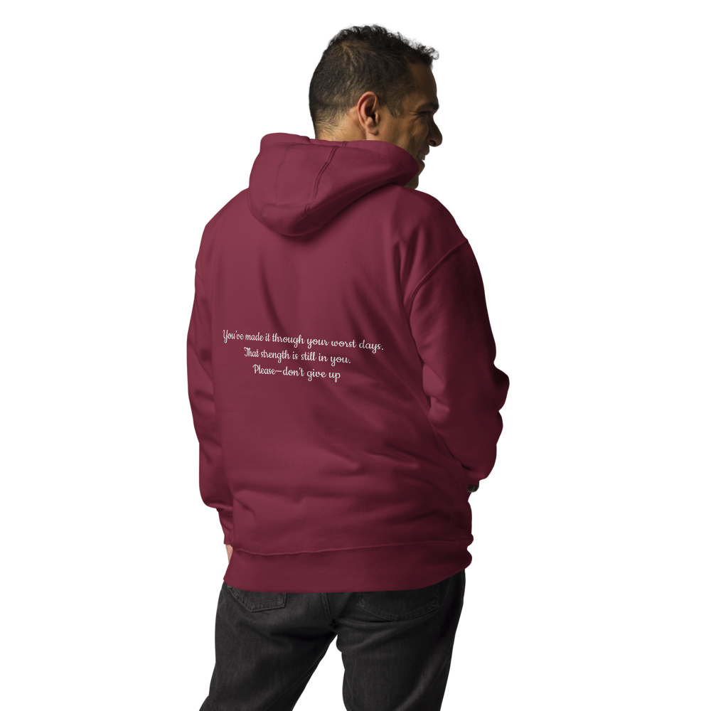 Still Collection - Maroon Hoodie