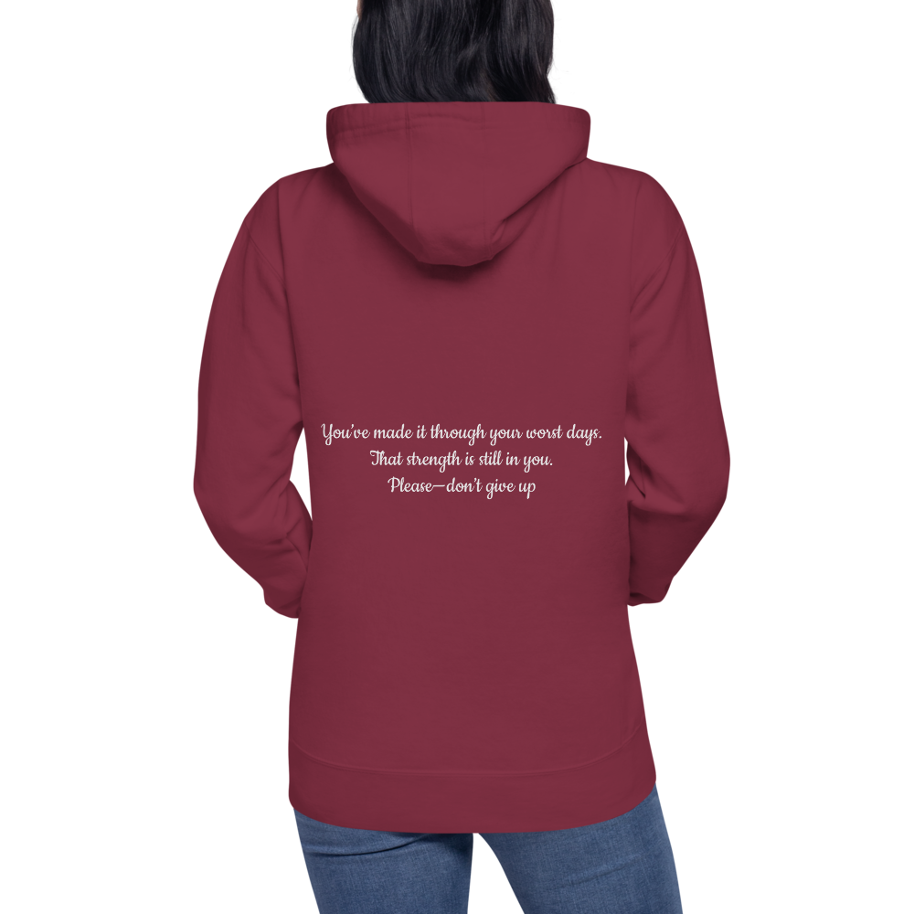 Still Collection - Maroon Hoodie