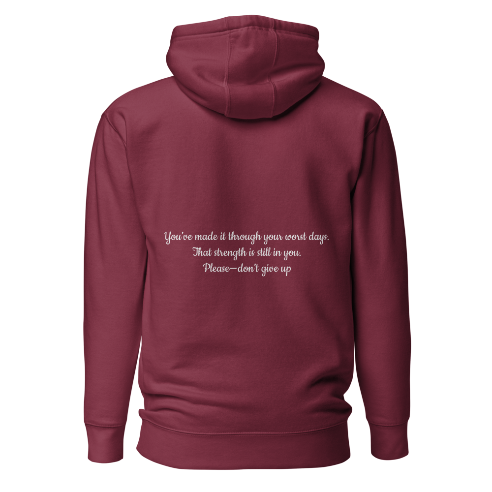 Still Collection - Maroon Hoodie