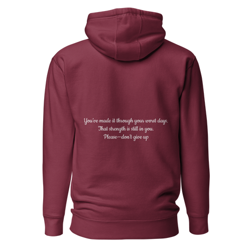 Still Collection - Maroon Hoodie