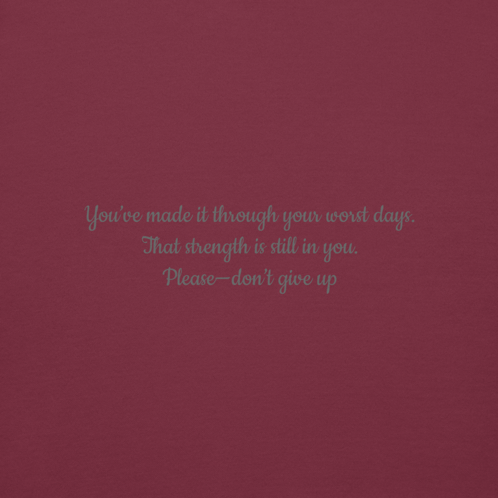 Still Collection - Maroon Hoodie