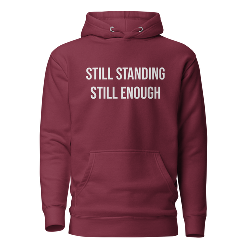 Still Collection - Maroon Hoodie