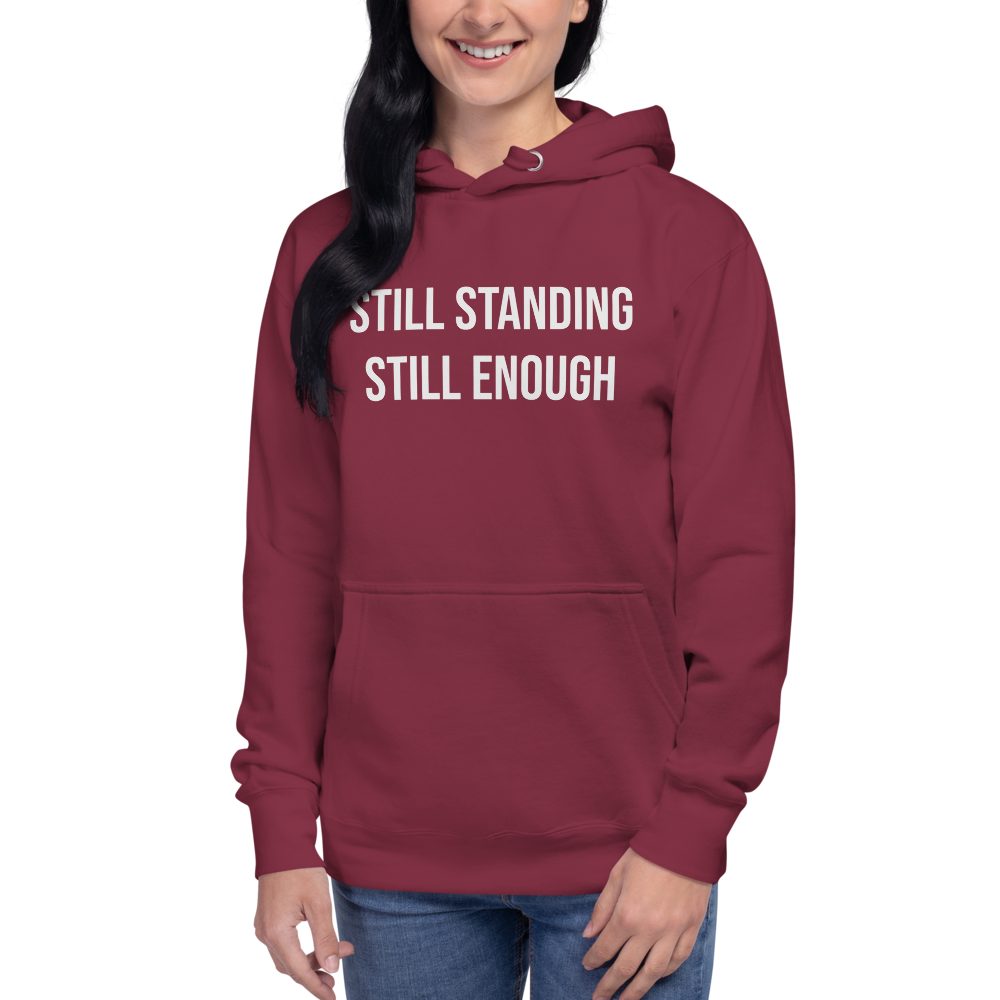 Still Collection - Maroon Hoodie