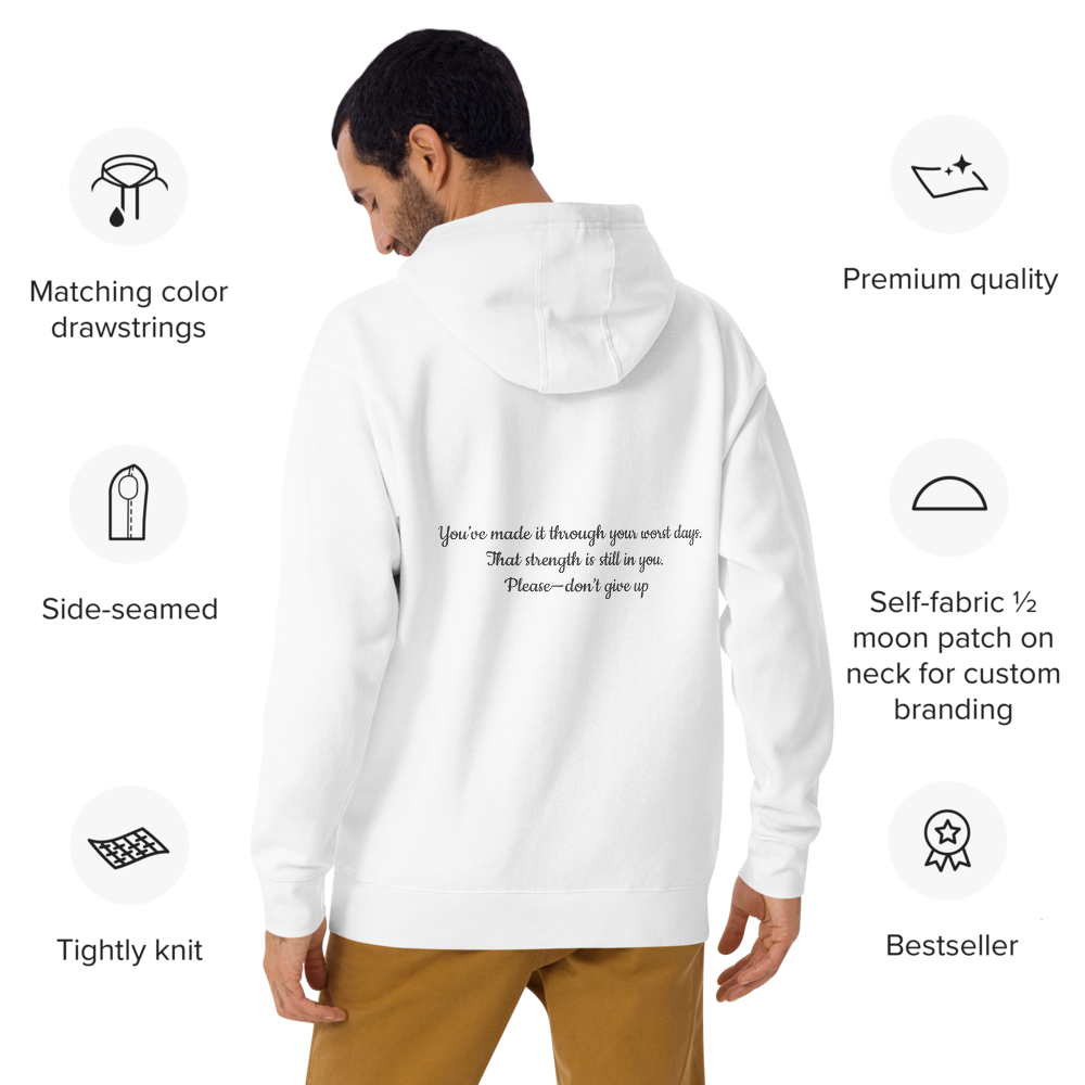 Still Collection - White Hoodie
